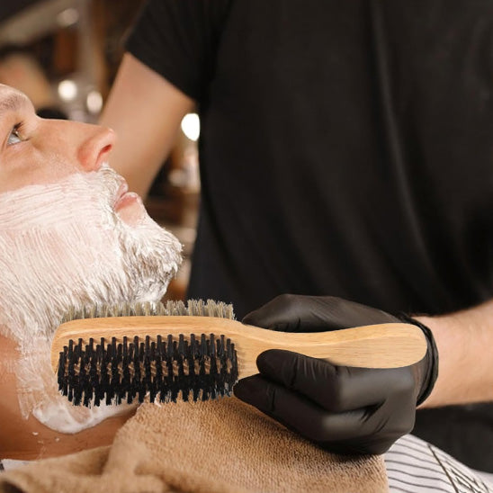 Brosse à cheveux en poils de sanglier pour hommes