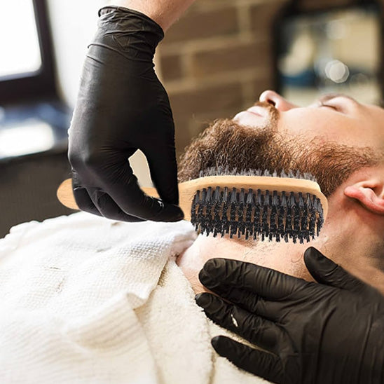 Brosse à cheveux en poils de sanglier pour hommes