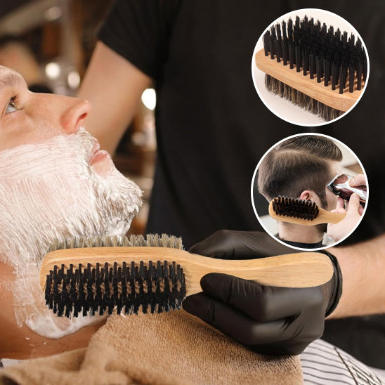 Brosse à cheveux en poils de sanglier pour hommes